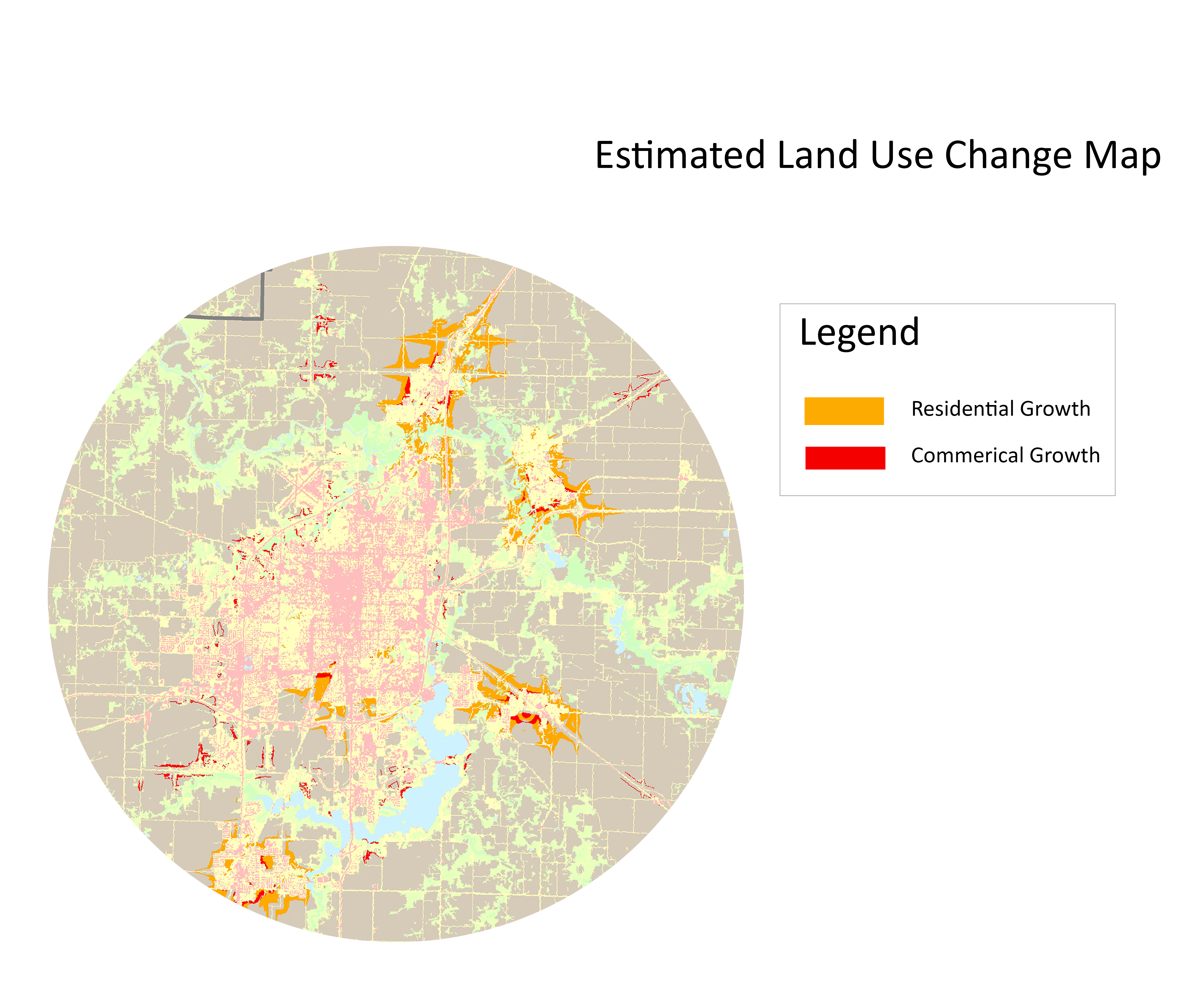 Estimated Land Use Change Map