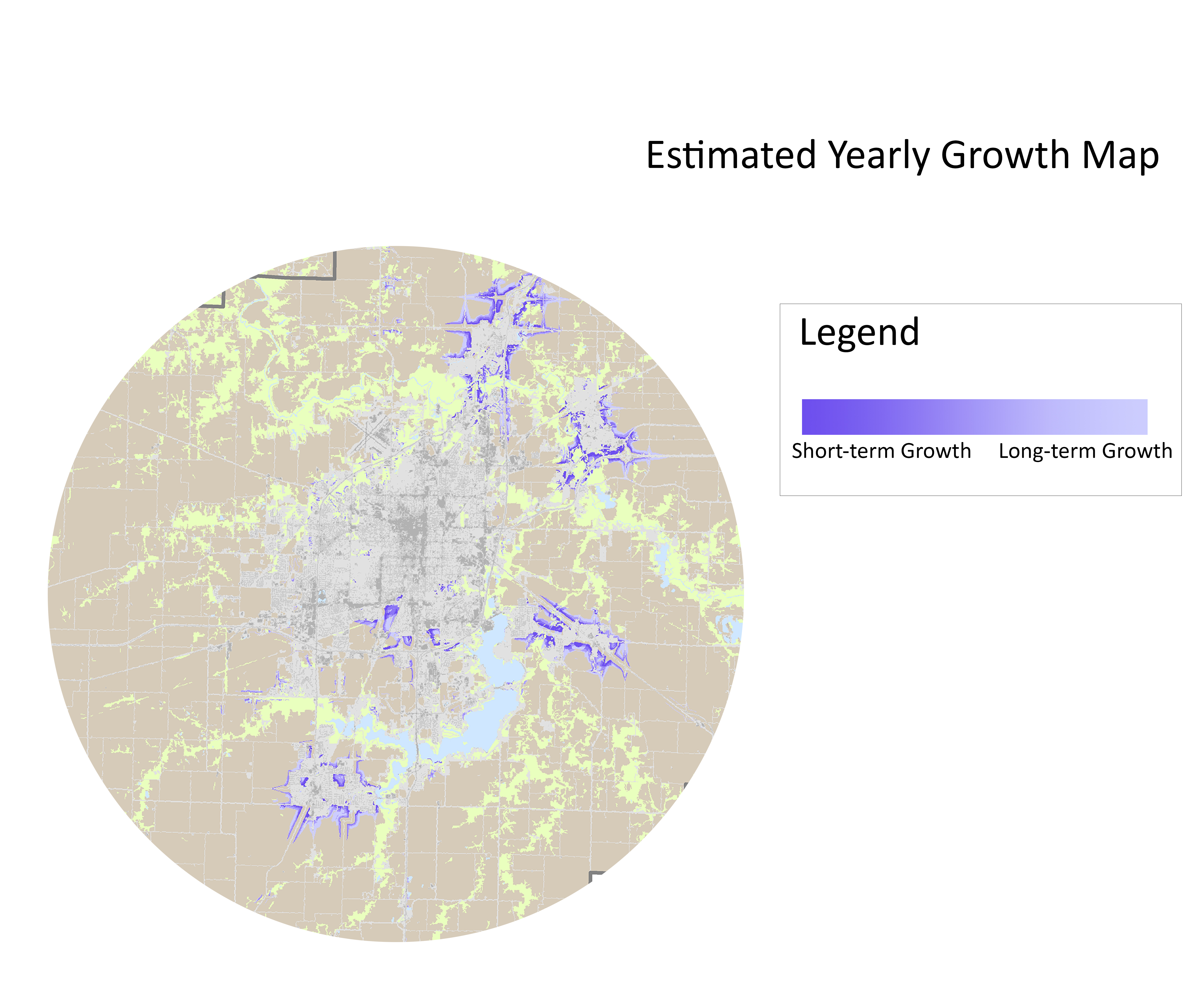 Estimated Yearly Growth Map